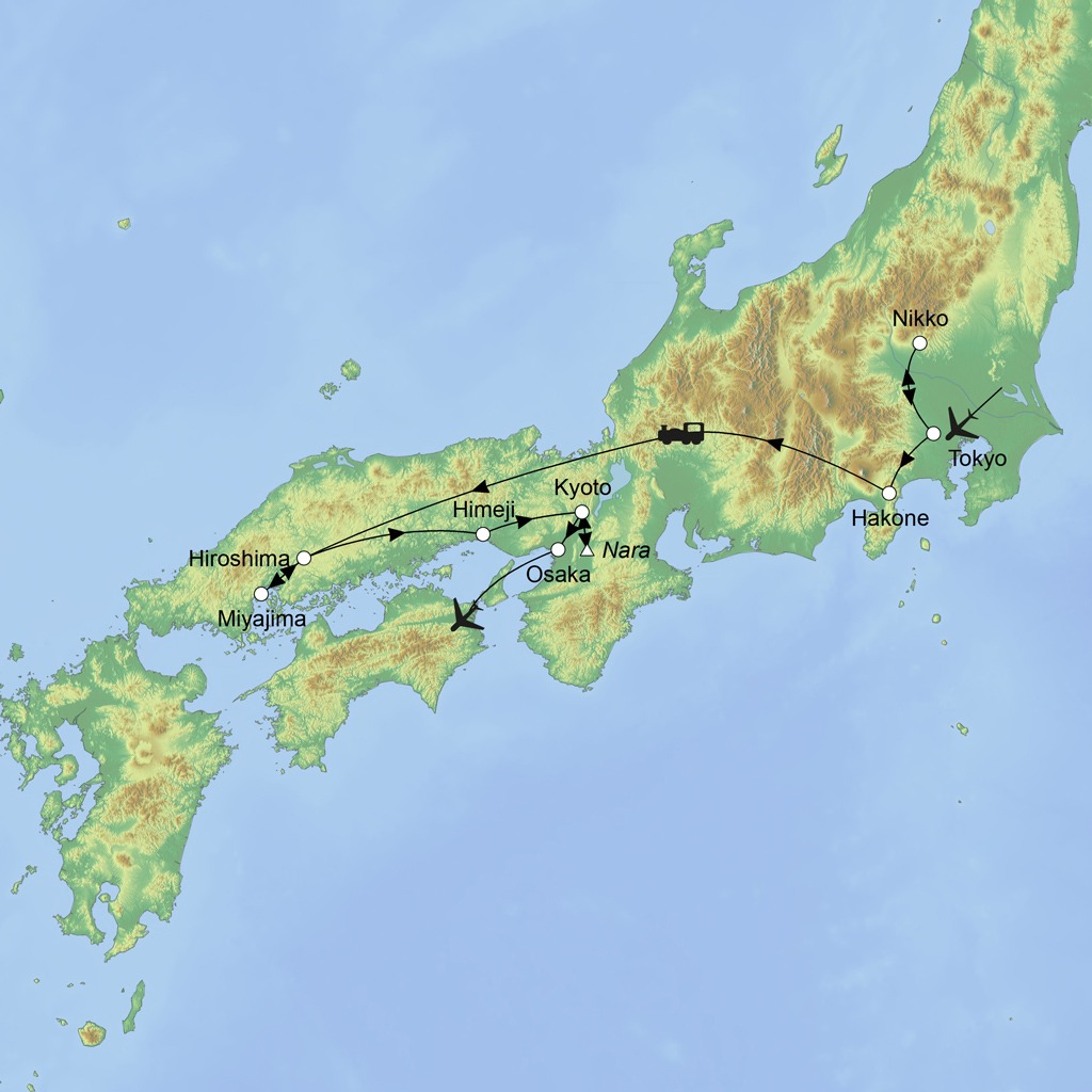 StepMap-Karte-Japan_GB-26 Japan Rundreise Restplätze